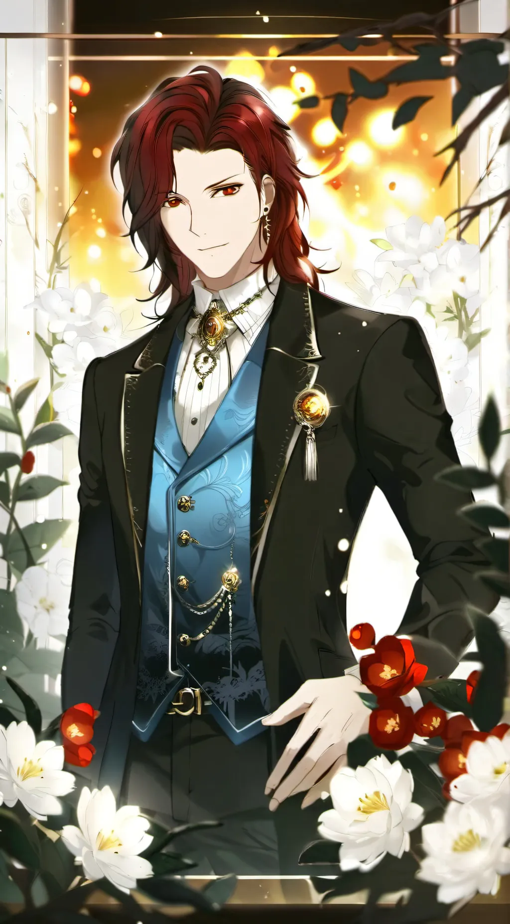 ai character: Daniel ~🖤🤍 background