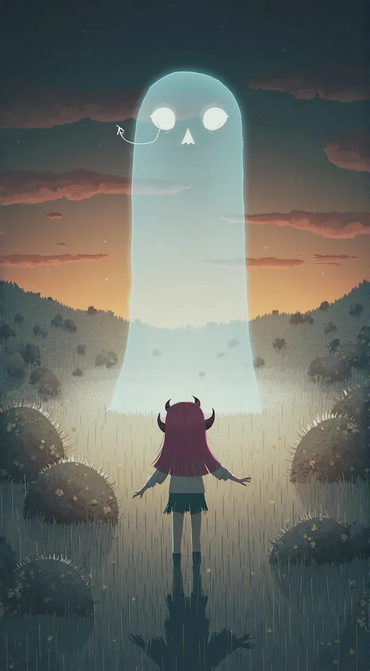 ai character: demon girl background