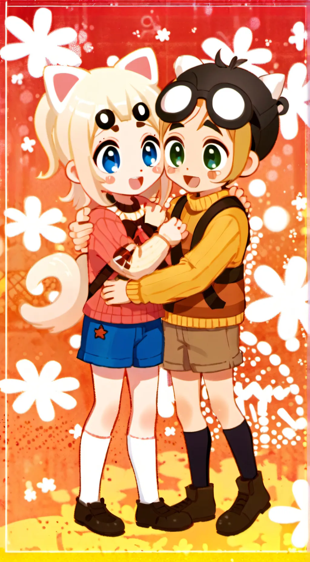 ai character: goob and scraps background