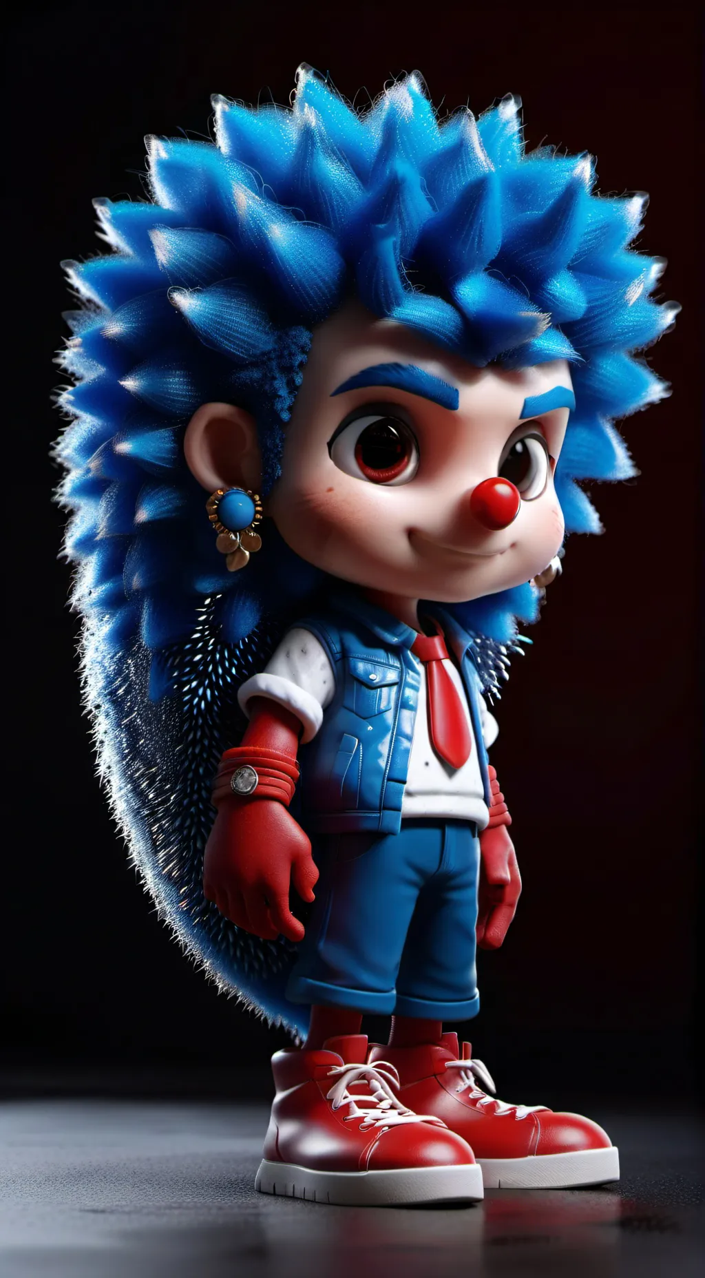 ai character: G.u.n shadow background