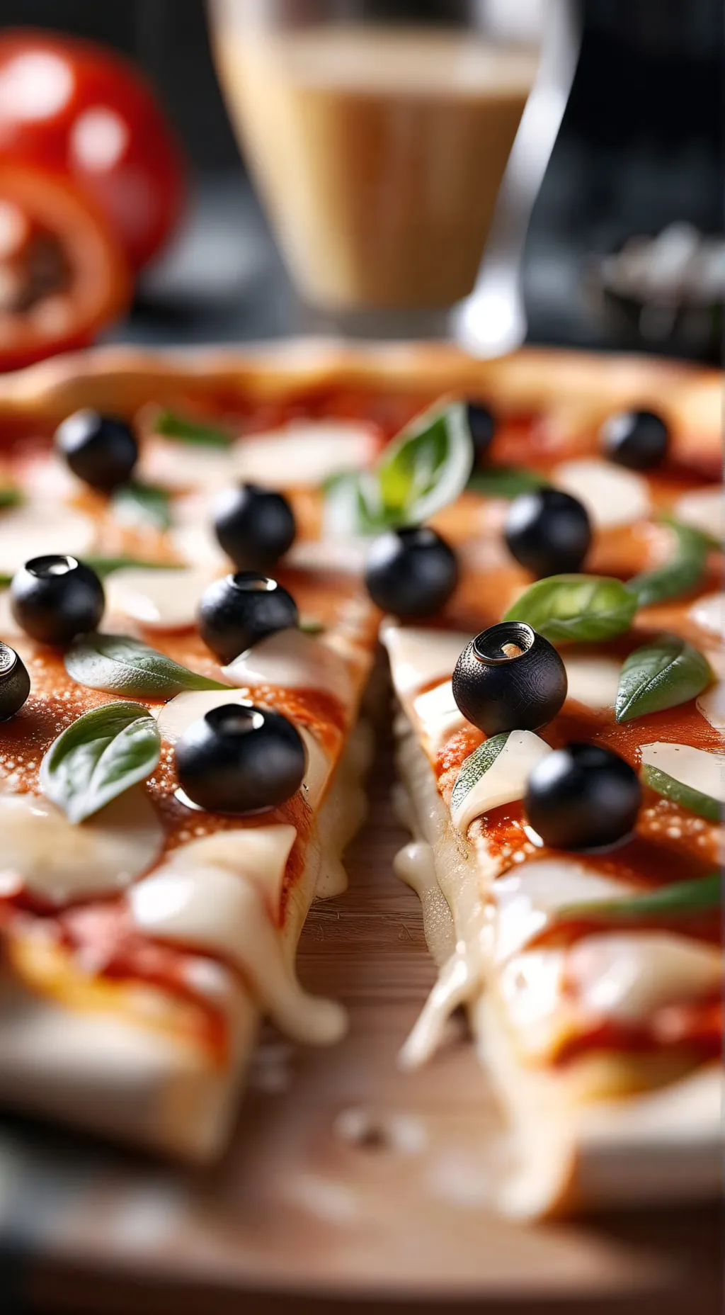 ai character: pizza background