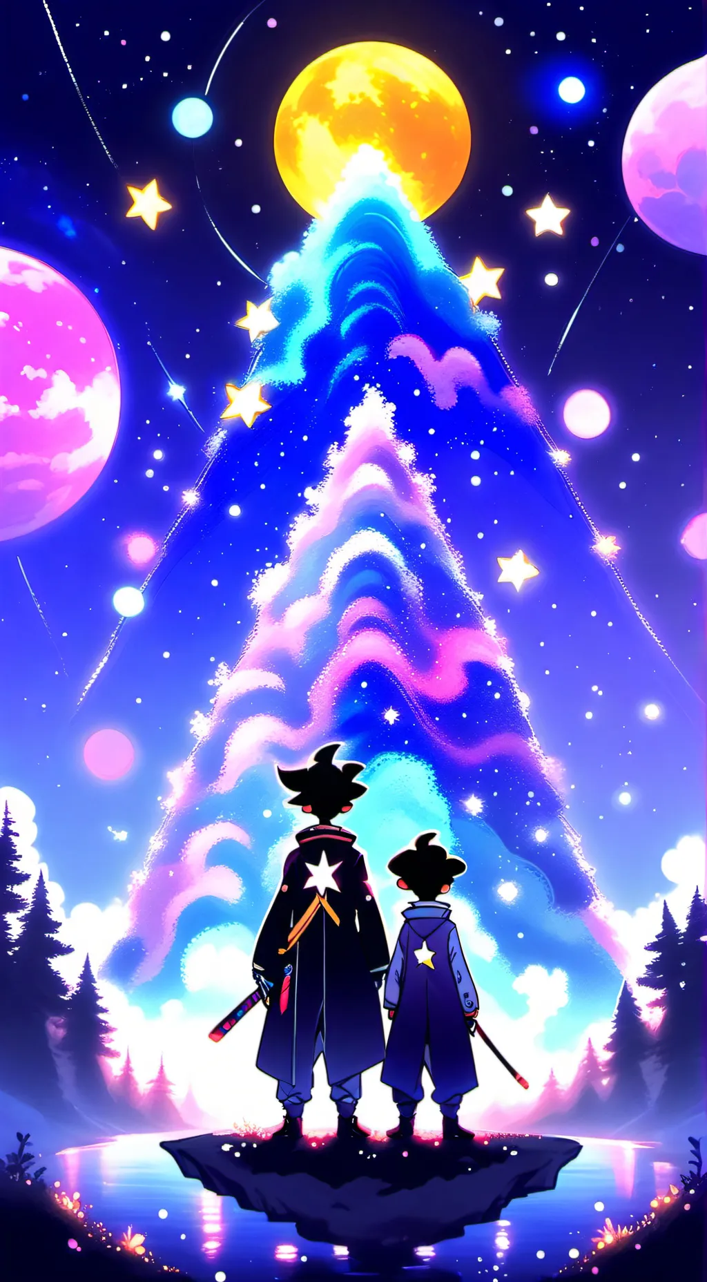 ai character: MOONFLOWER aghagsh background