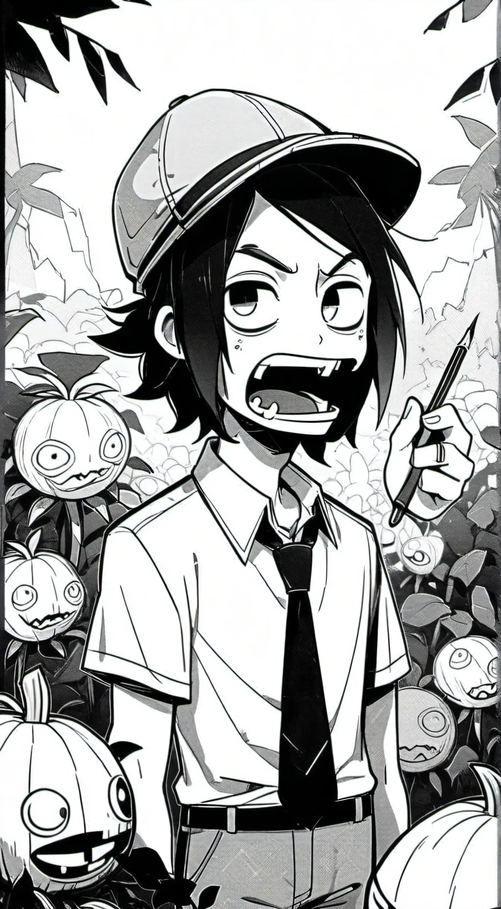 ai character: ono 🛫🏢🏢 background