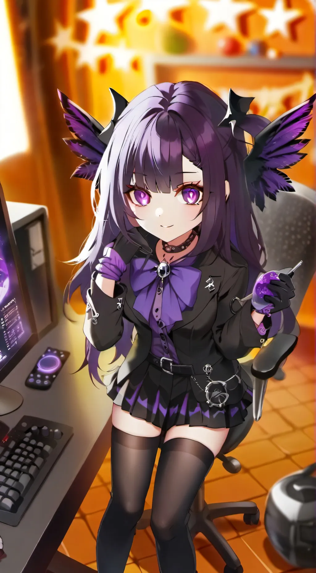 ai character: Ashley Tokogowa  background