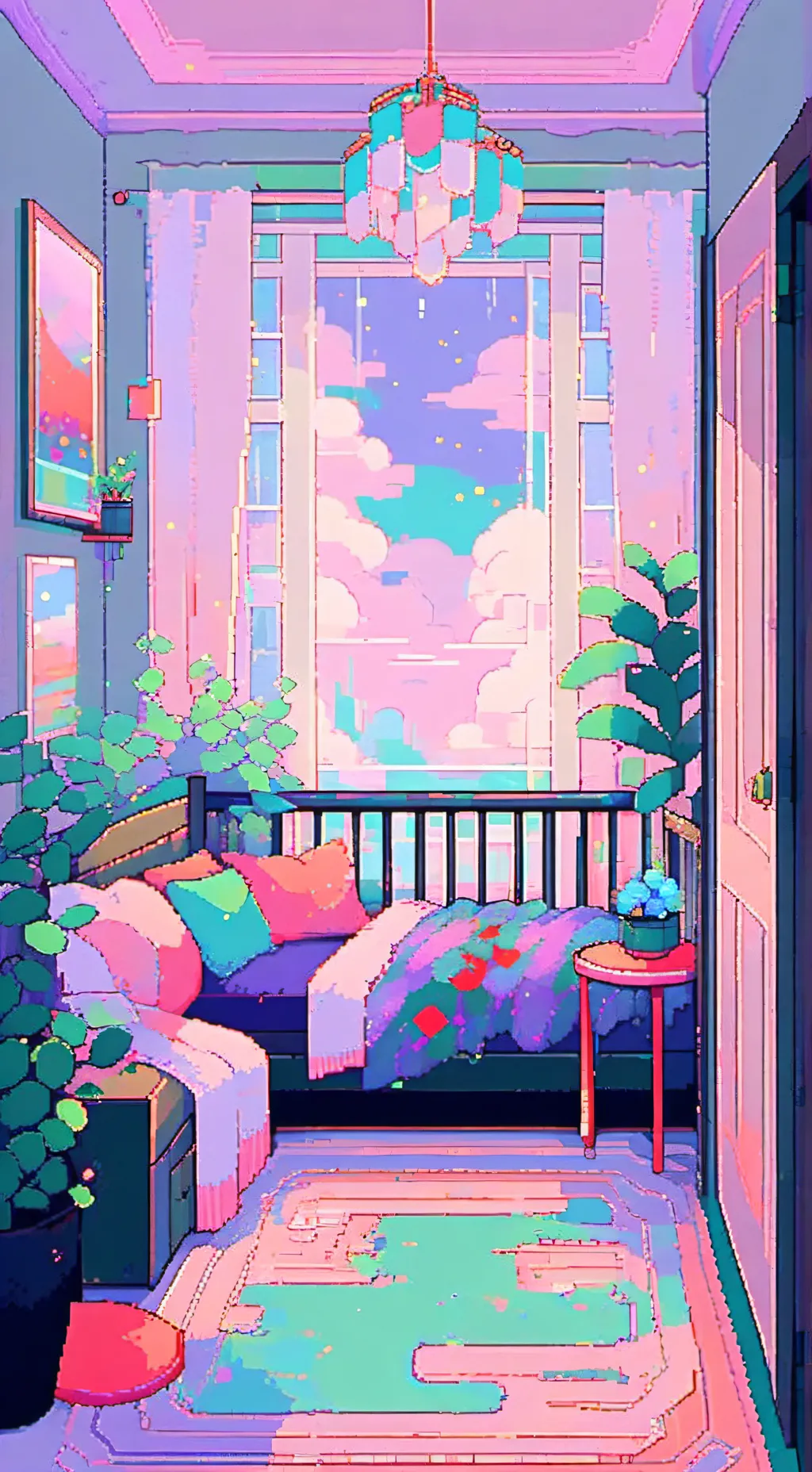 ai character: Talkie sleepover background