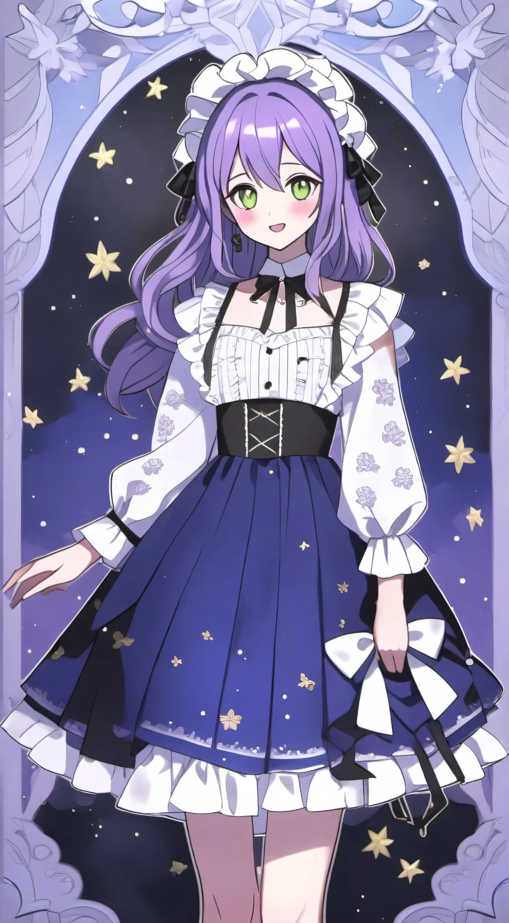 ai character: 🌟Star goddess🌟 background