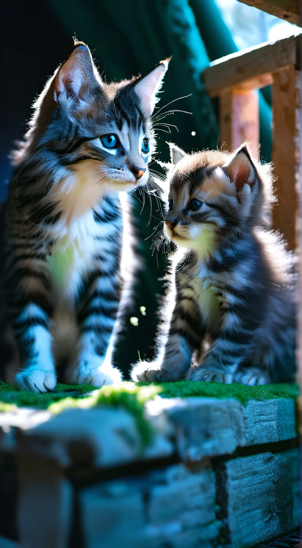 ai character: Eating kittens background