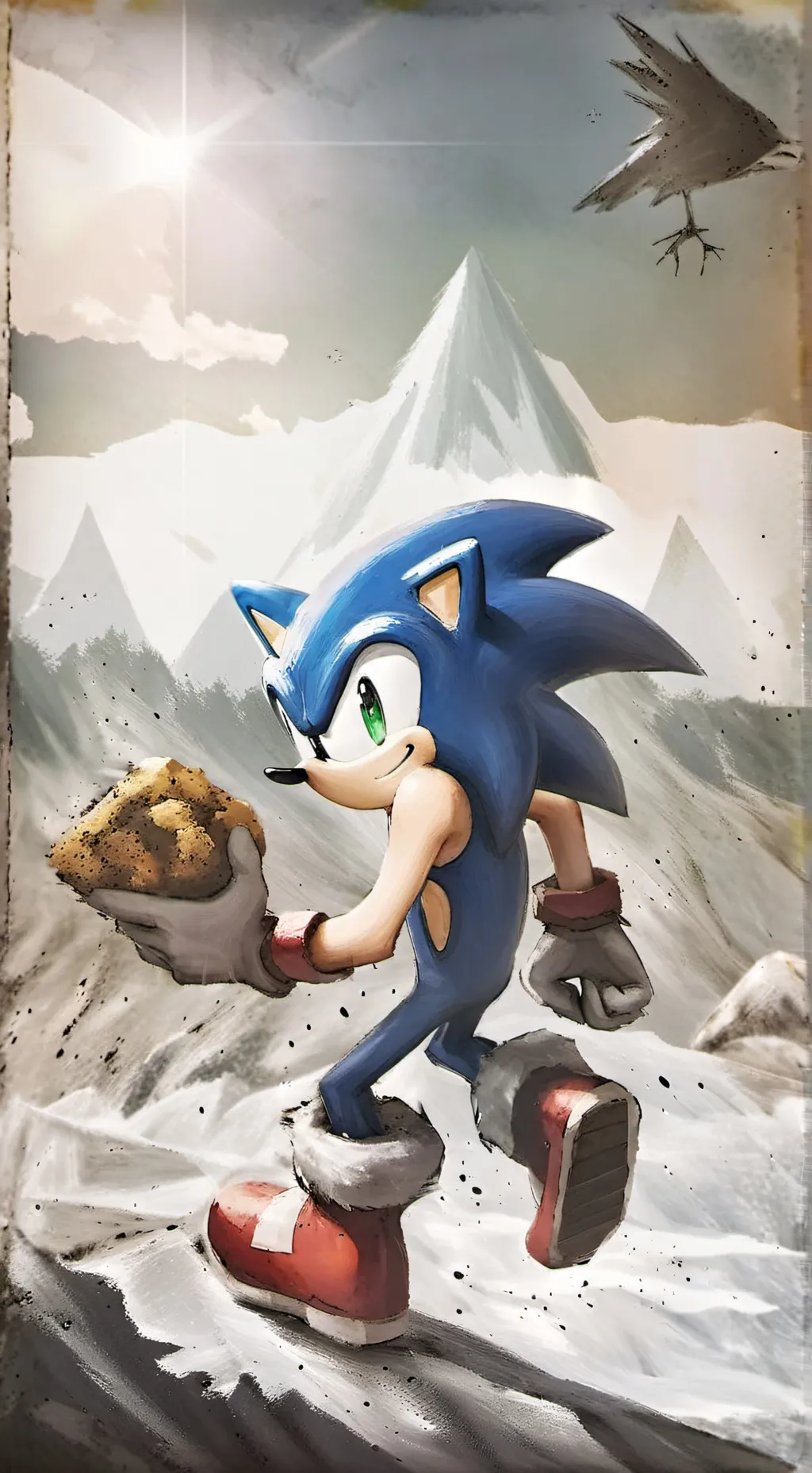 ai character: Sonic  background