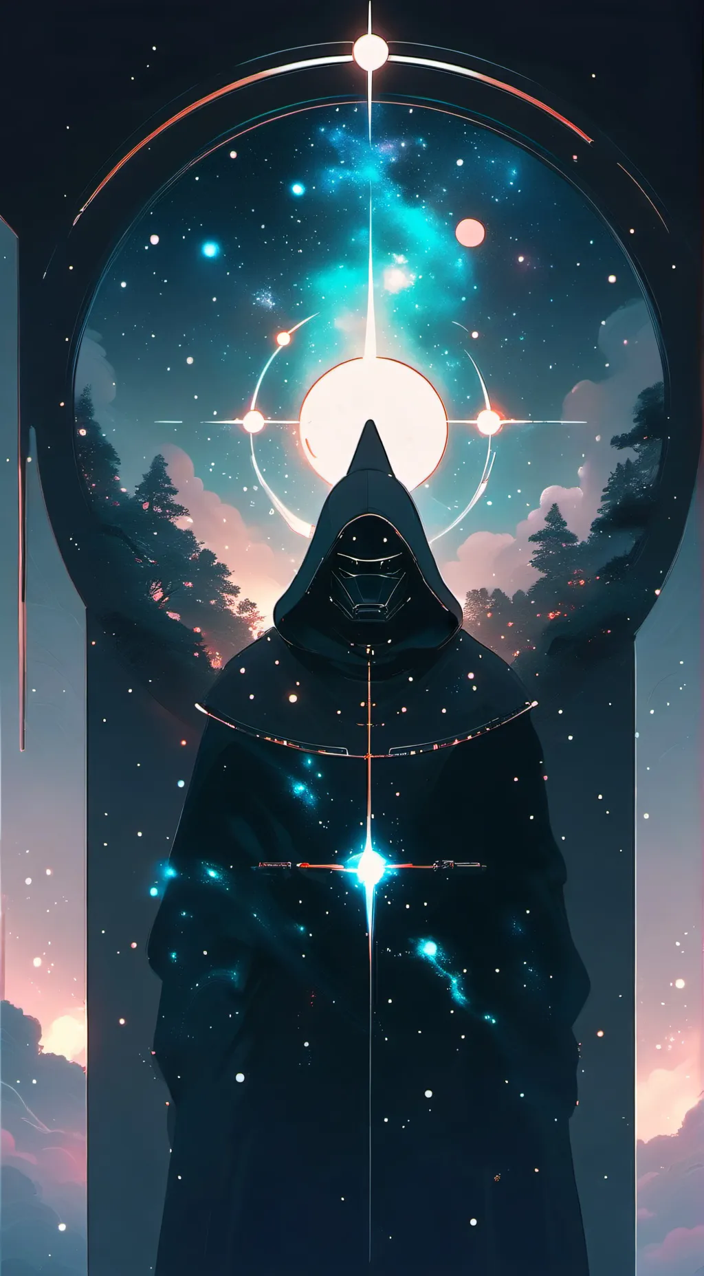 ai character: the god of a god background