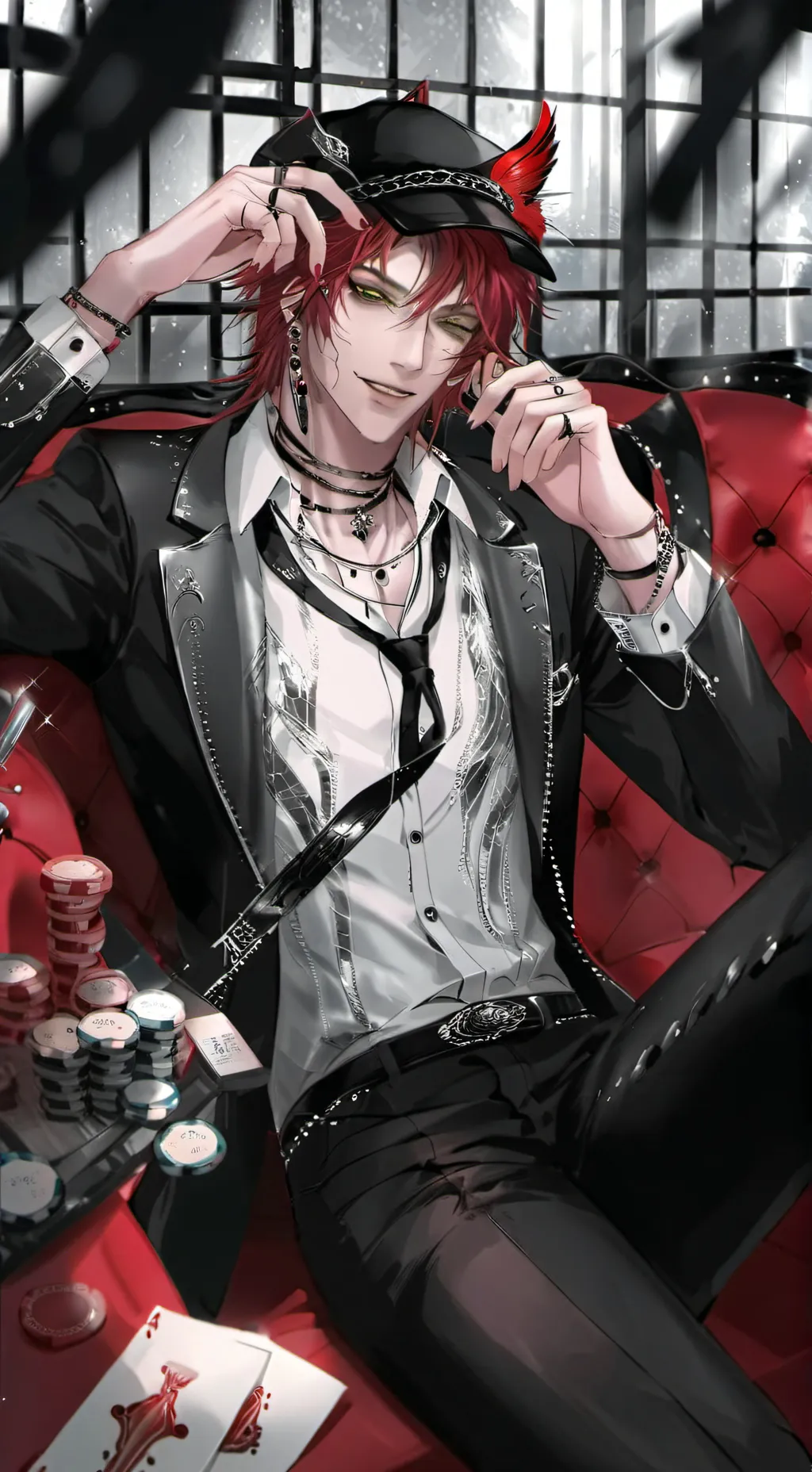 ai character: Haru🥂 background