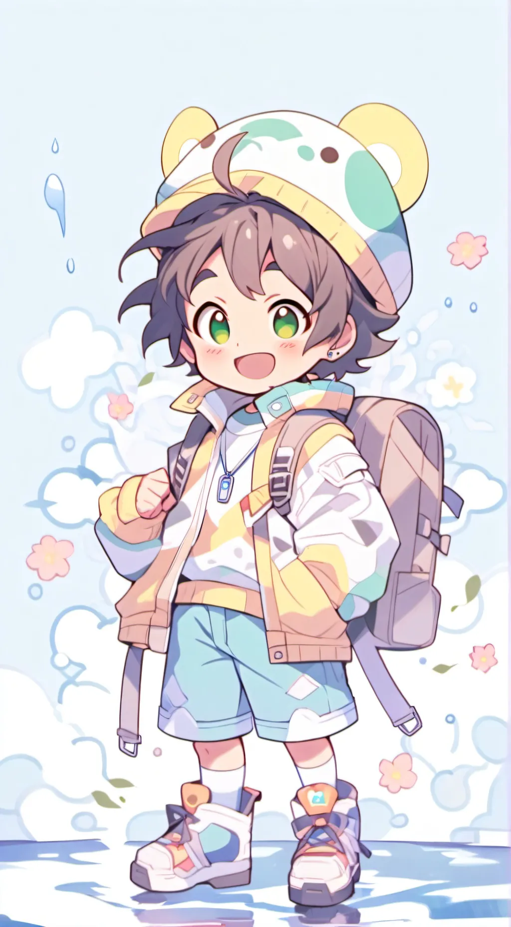 ai character: Mha cute😾💗 background