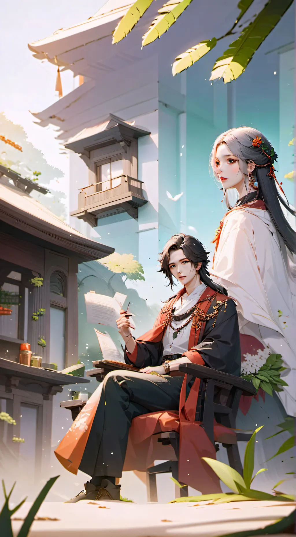 ai character: Gassy background