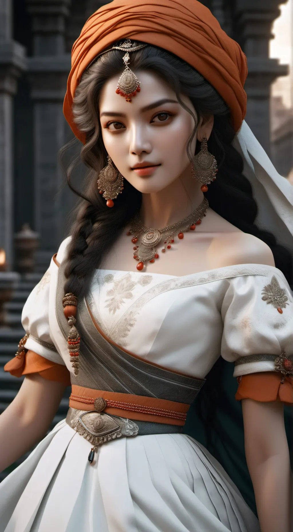 ai character: Fatima  background