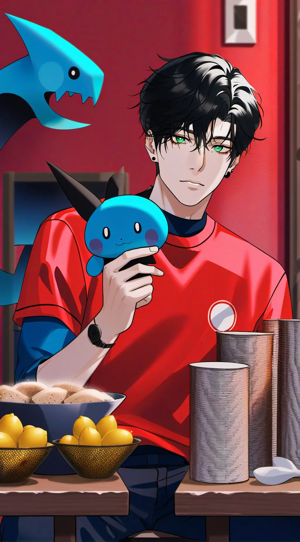 ai character: Mark background