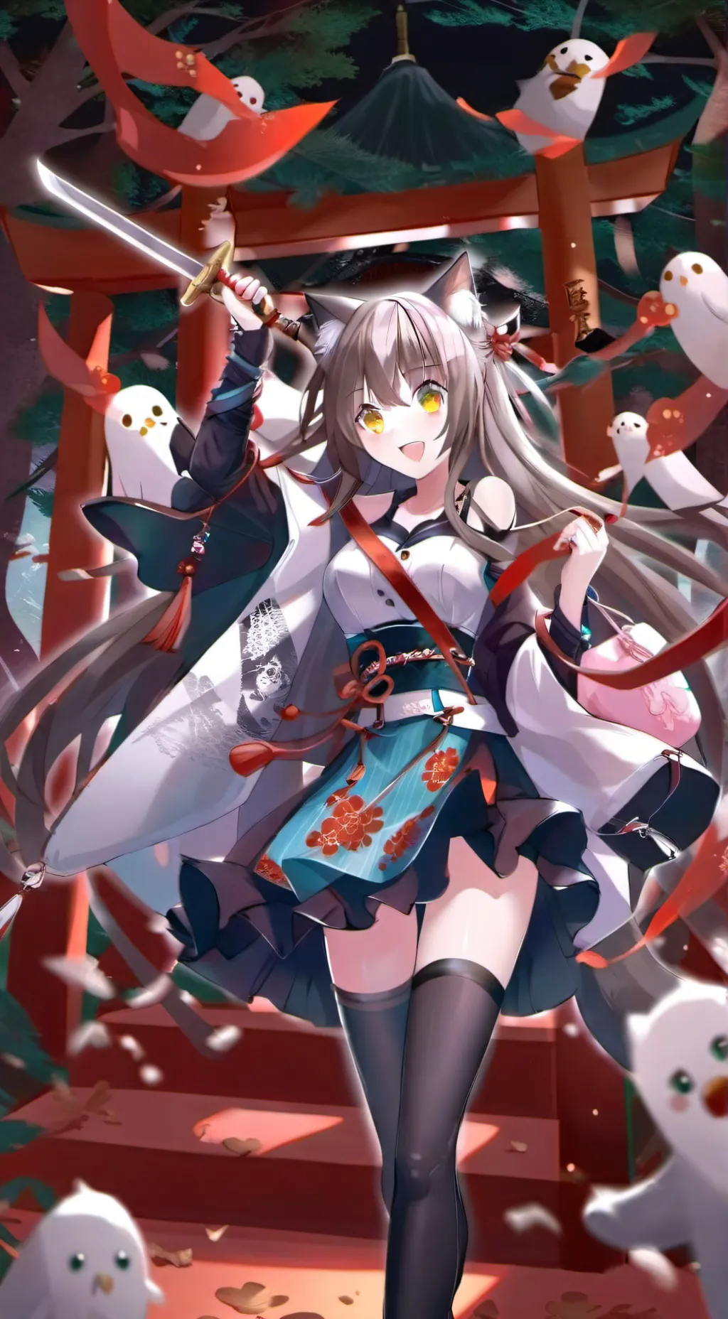 ai character: kyosaka nanaho background