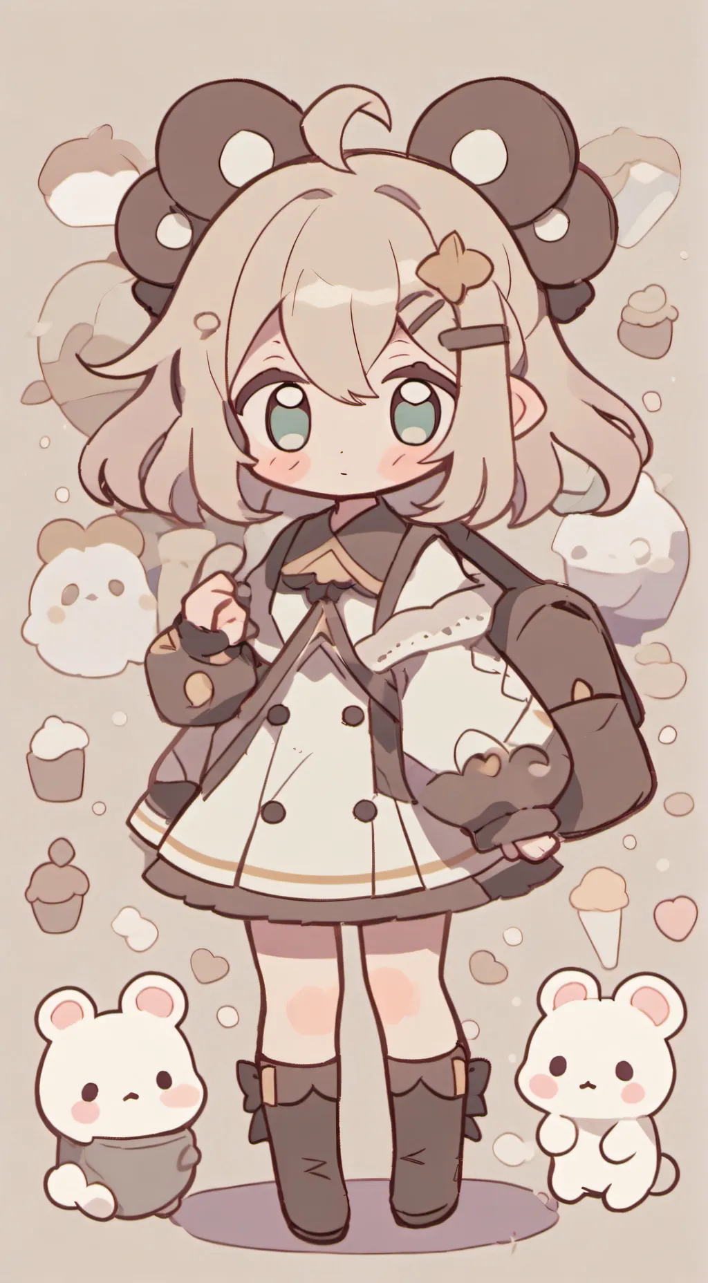 ai character: Sally face  background