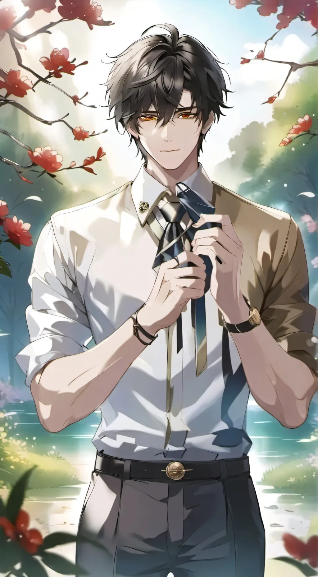 ai character: ⋆˚࿔ Connor𝜗𝜚˚⋆ background