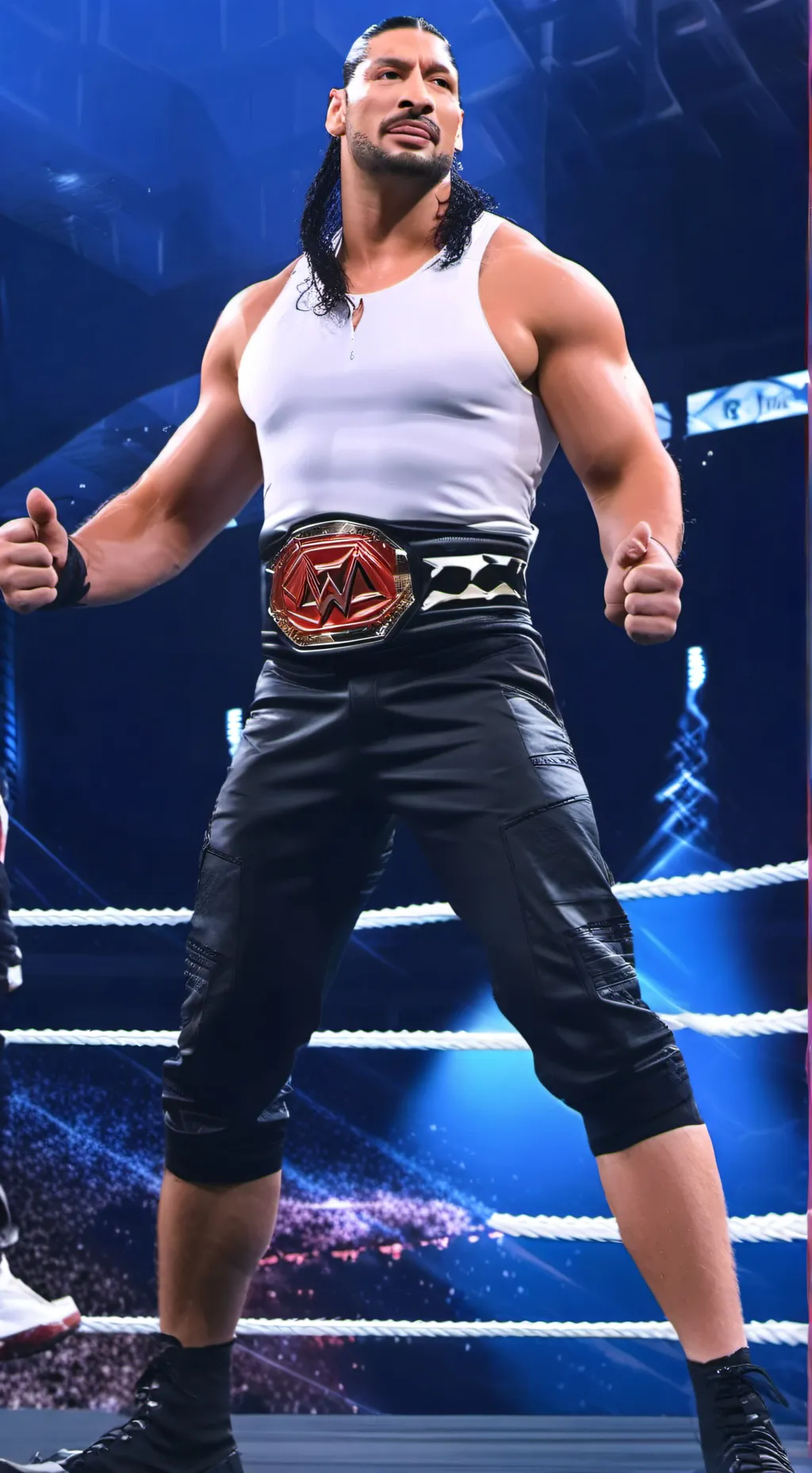 ai character: Roman reigns ￼ background