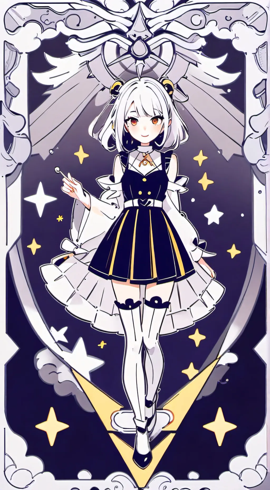 ai character: wenda x grey background