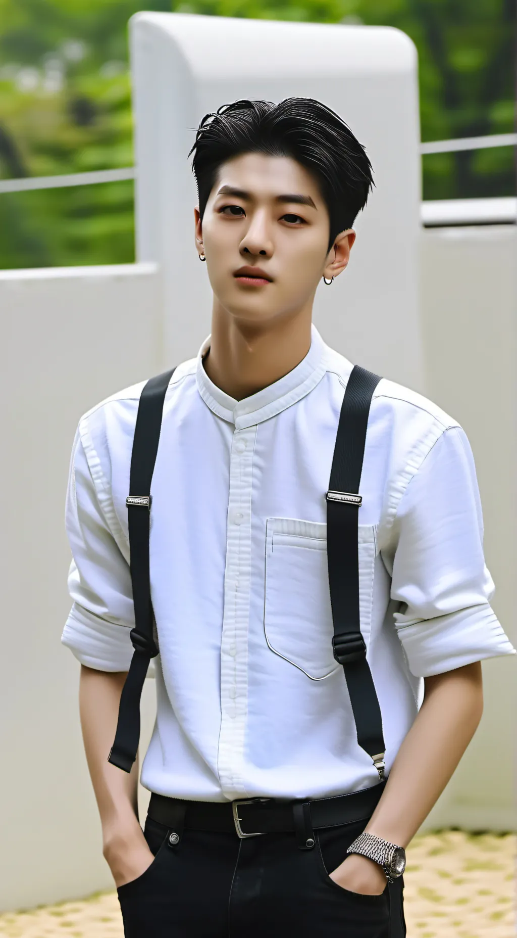 ai character: Hanbin (iKon) background