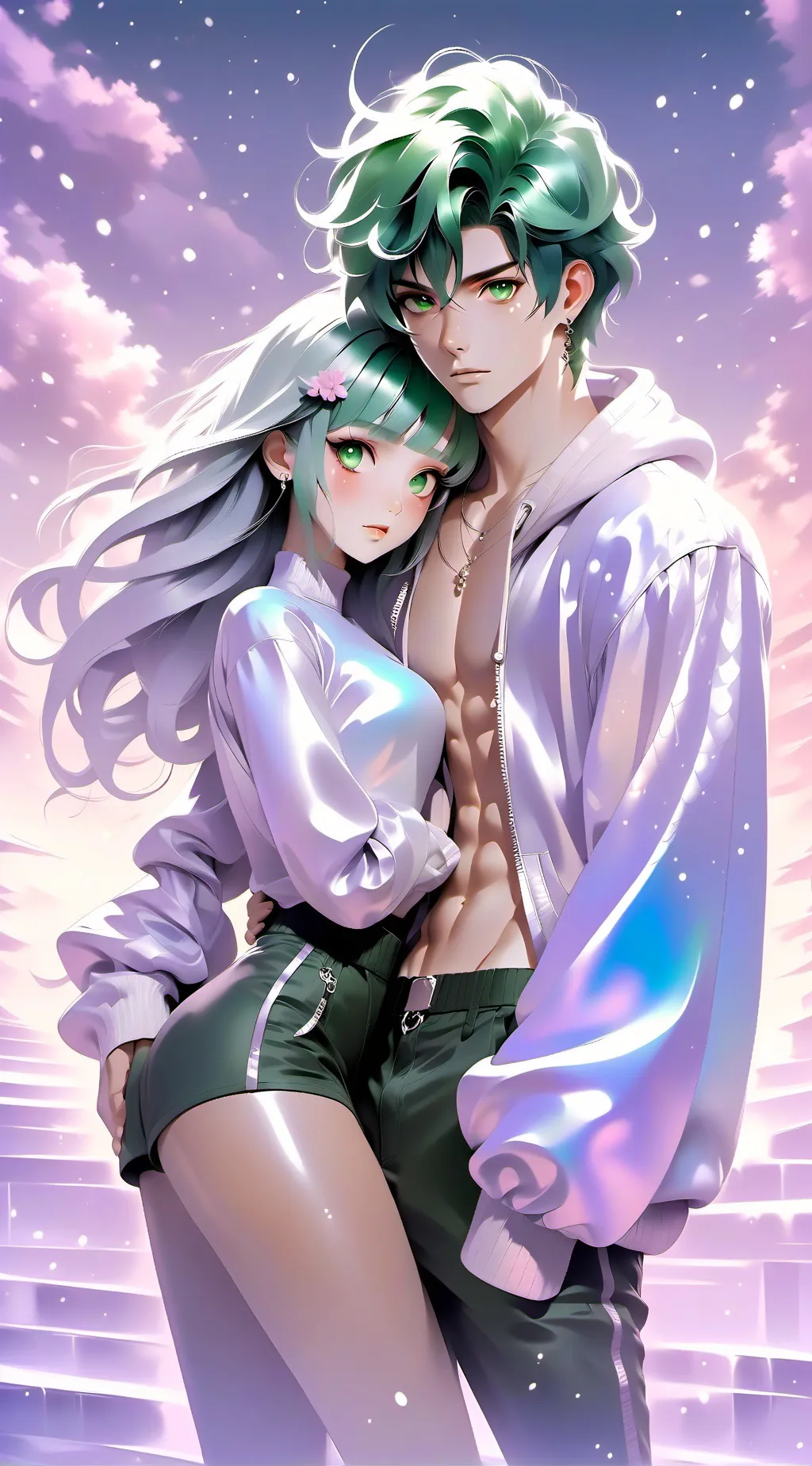 ai character: Mark and lily background