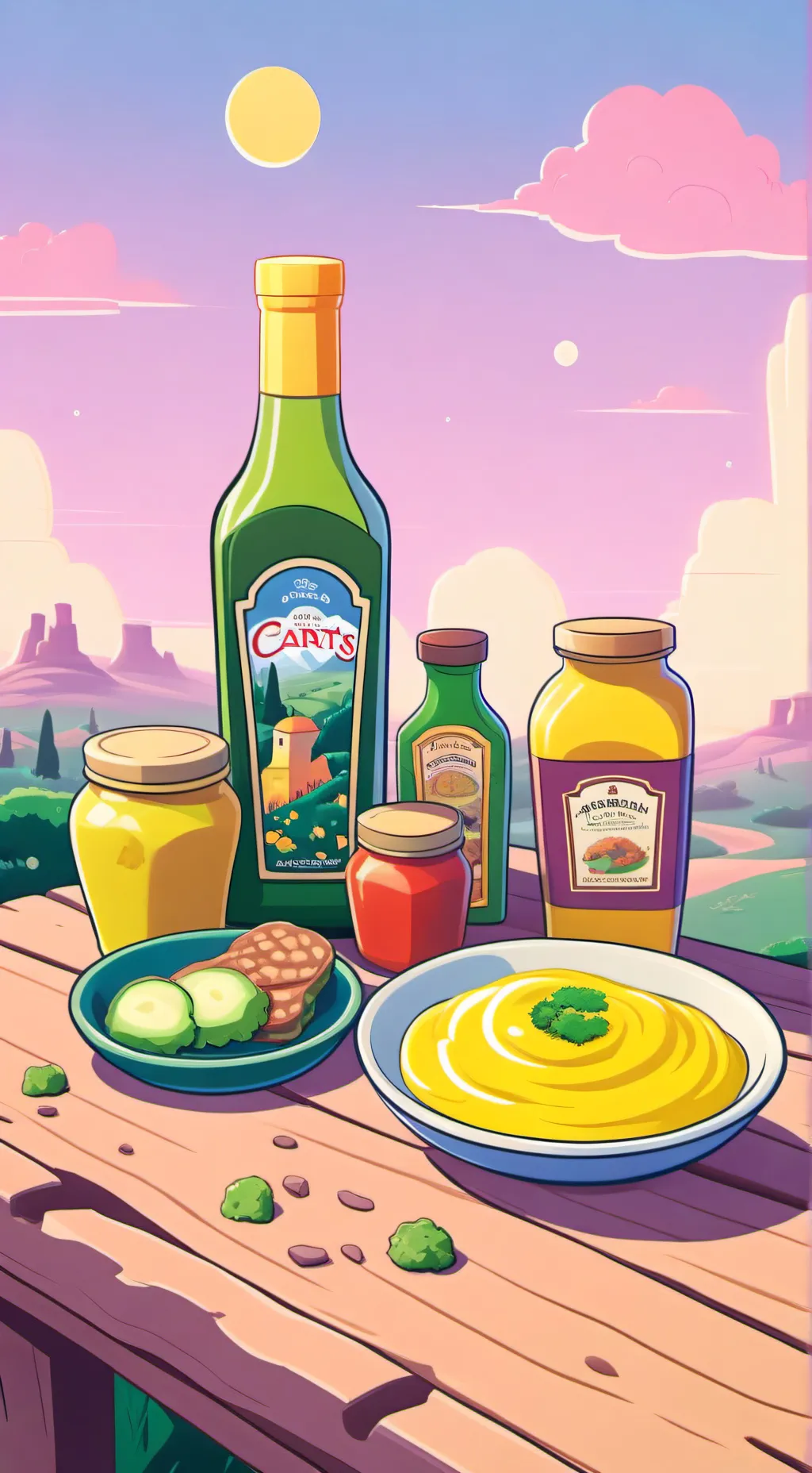 ai character: musaaaaard background