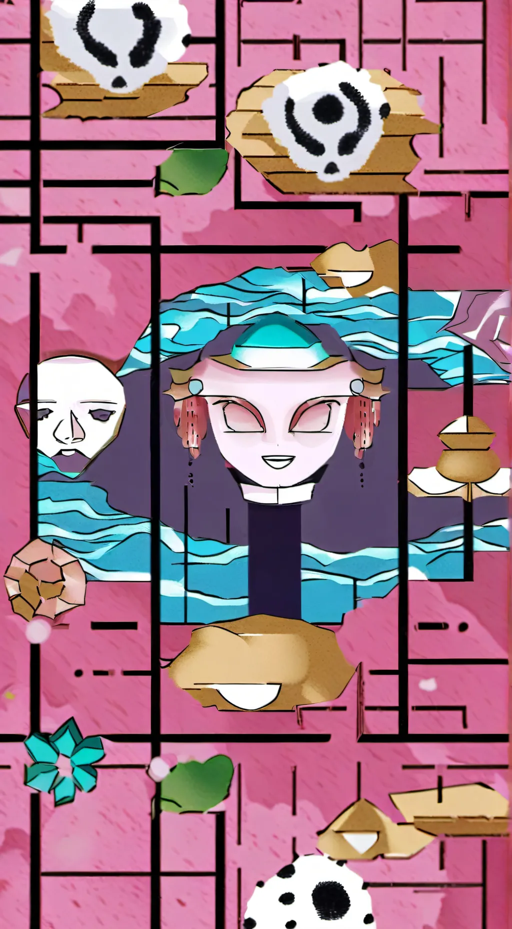 ai character: Dw squid game au!  background