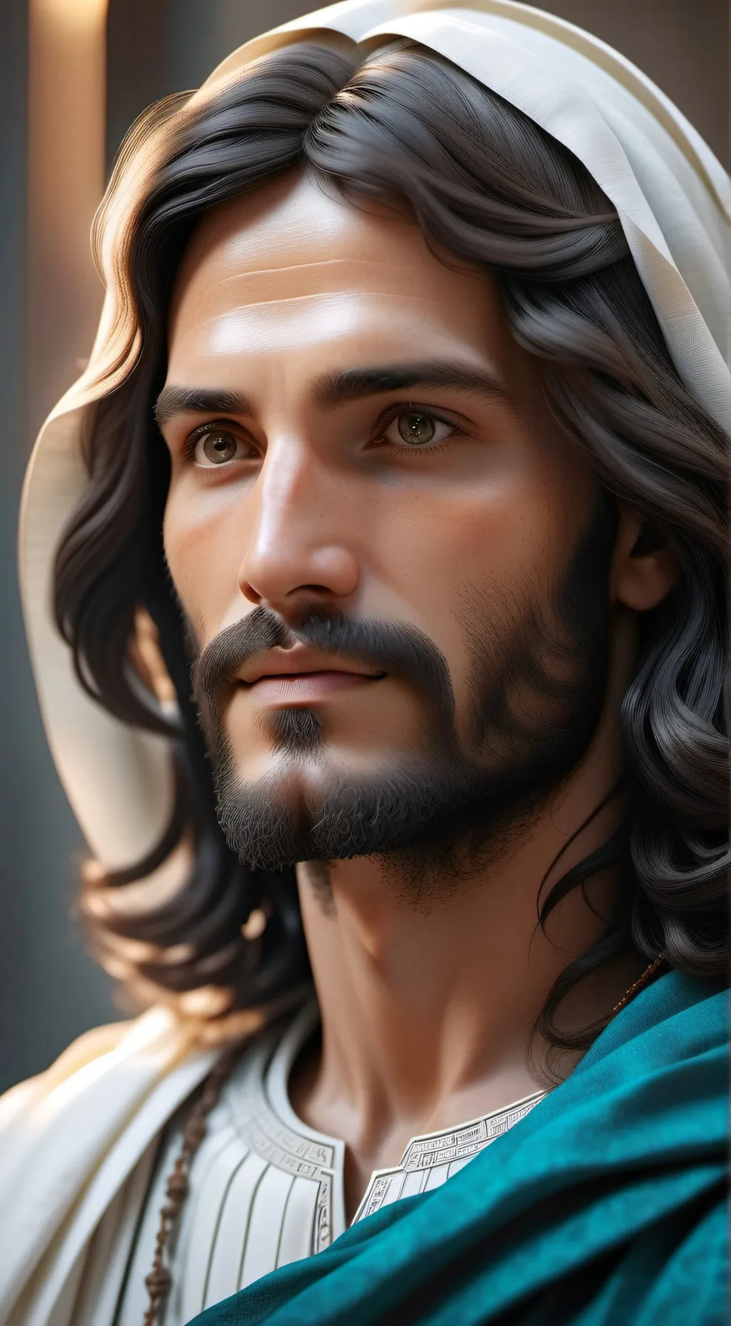 ai character: jesus christ background