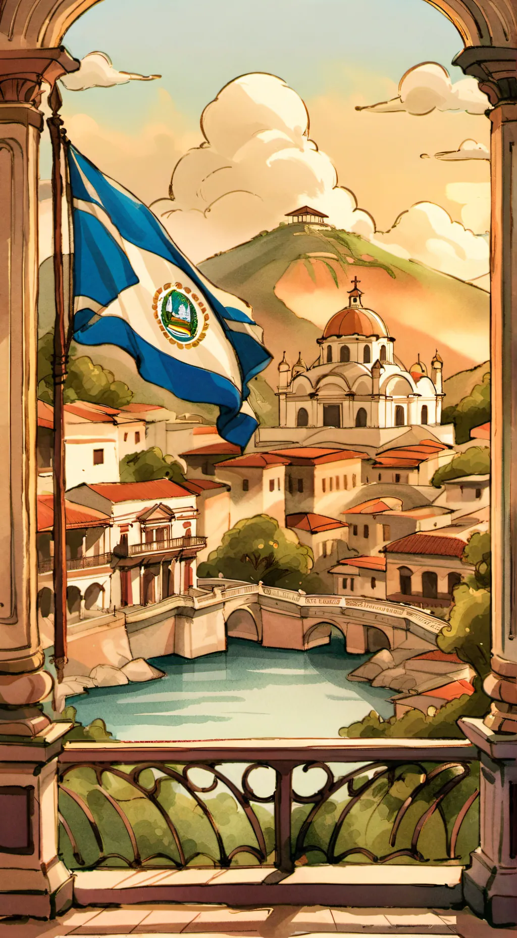 ai character: EL SALVADOR  background