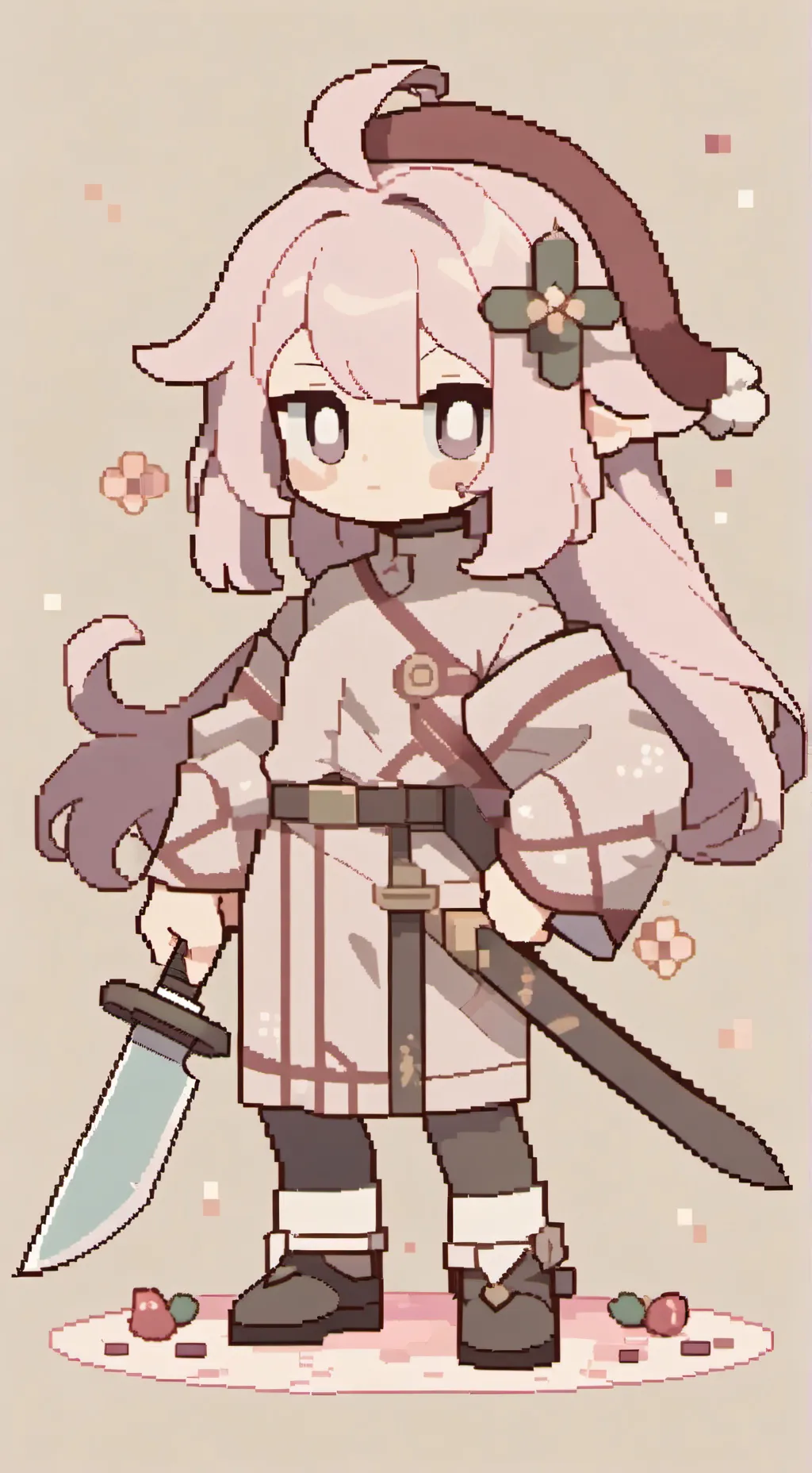 ai character: 🌸Kirby as a human🩷 background