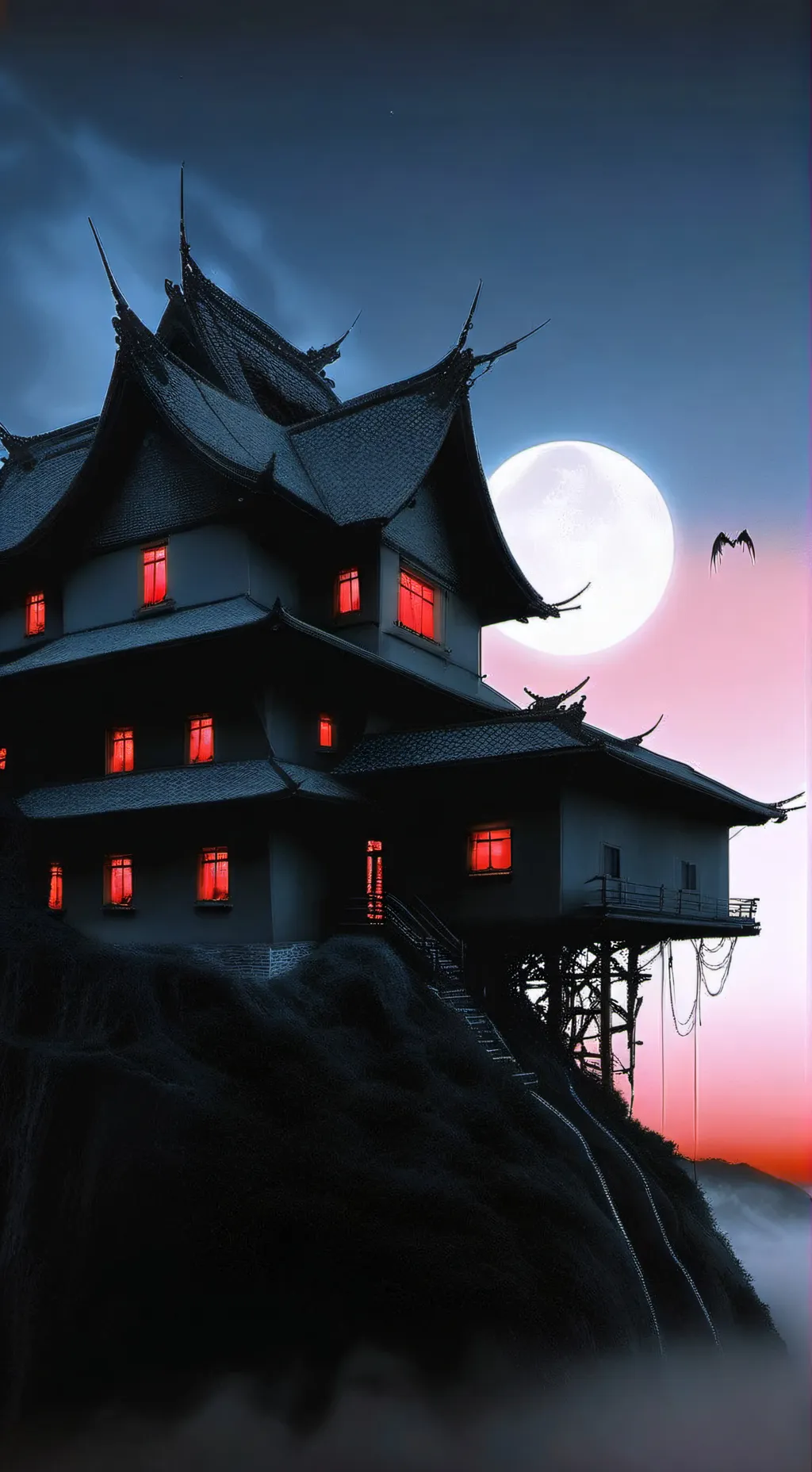 ai character: Hashira  background