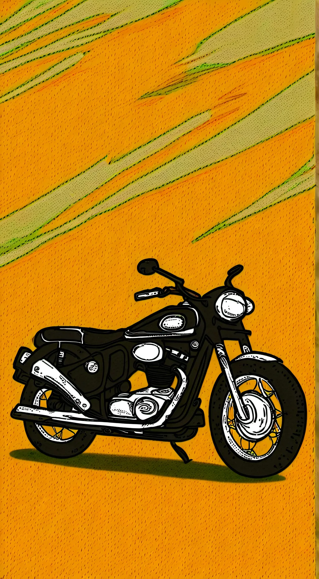 ai character: biker boy  background