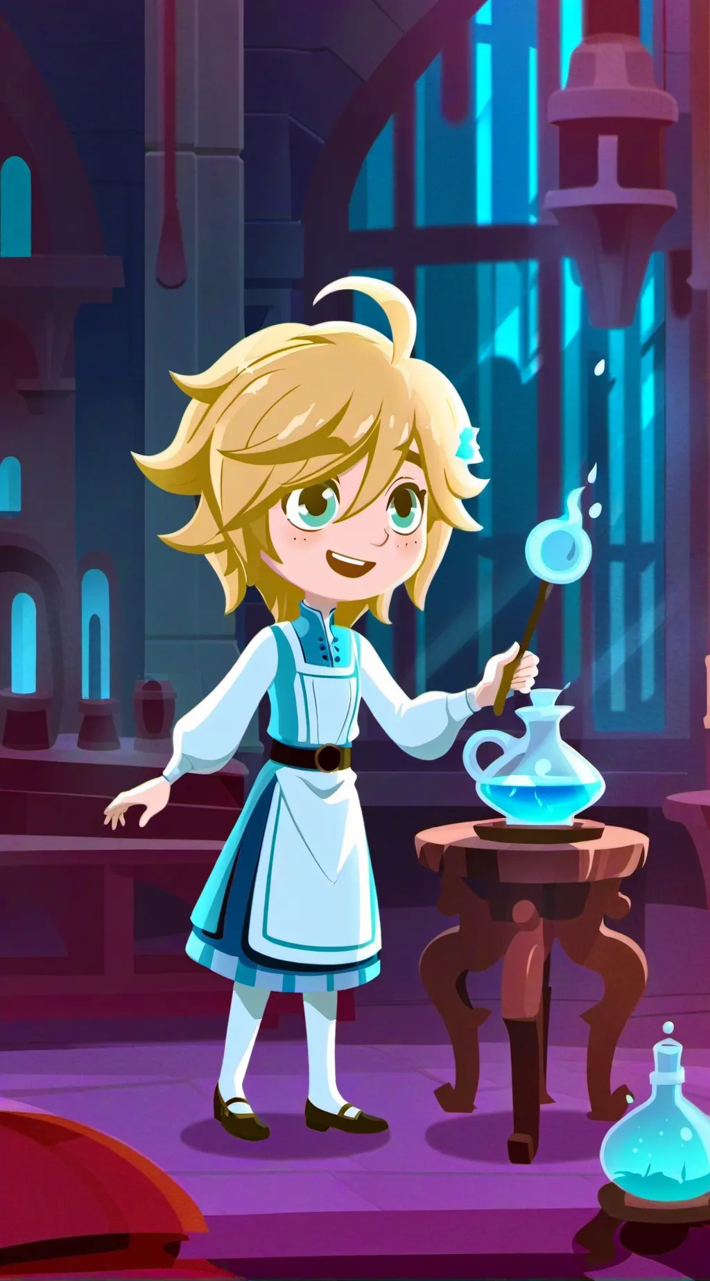 ai character: my dragon puppets  background