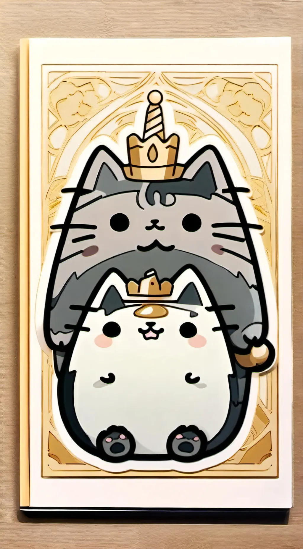 ai character: Pusheen background