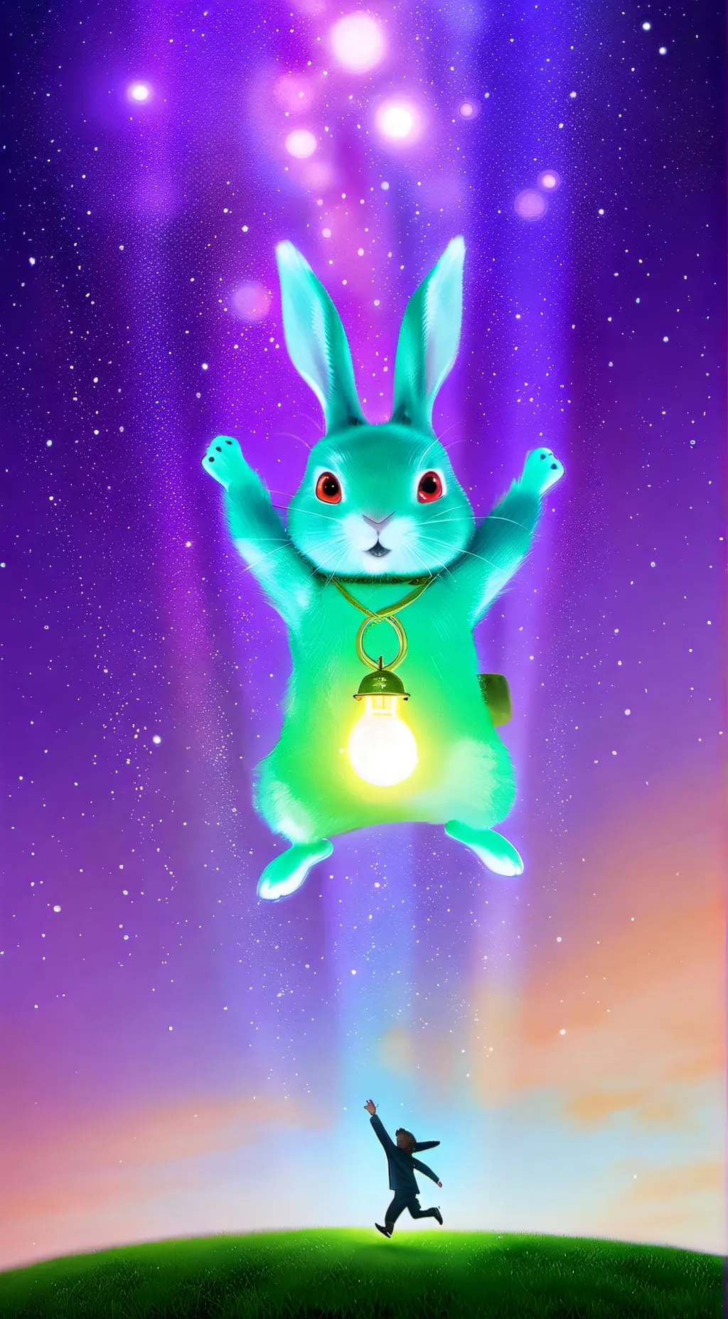 ai character: Smiling critters  background