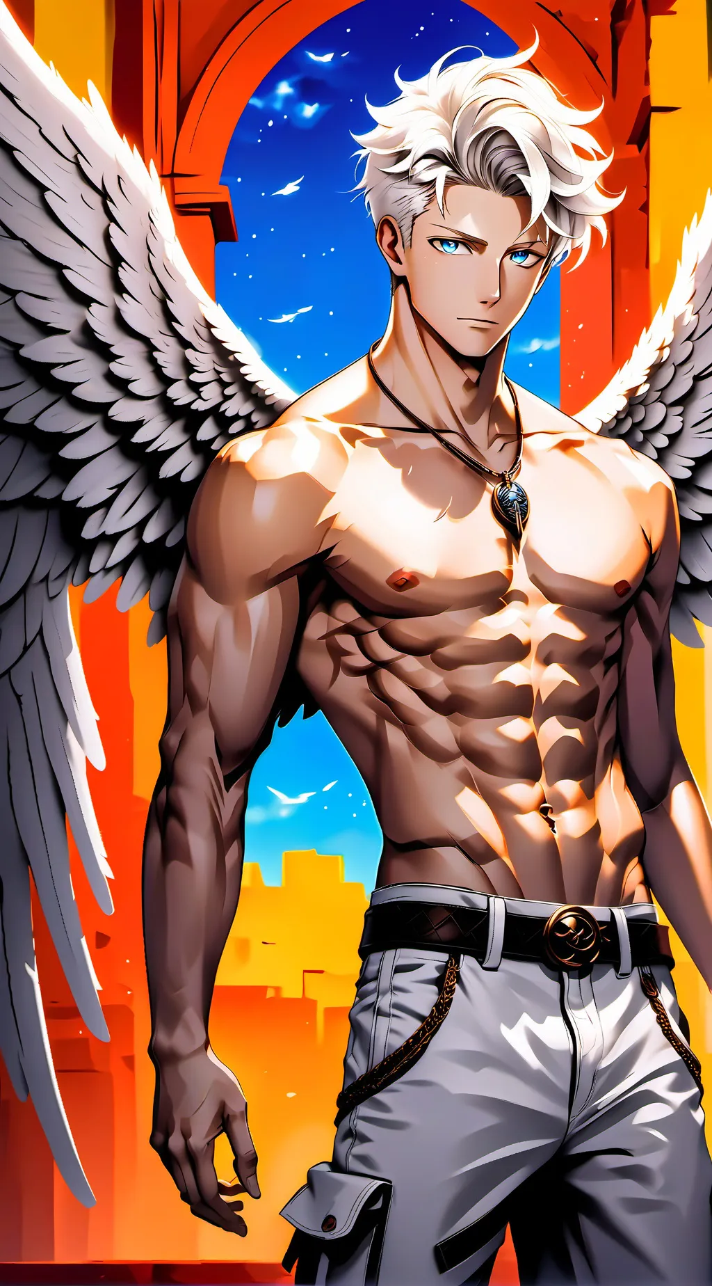 ai character: Рюу background