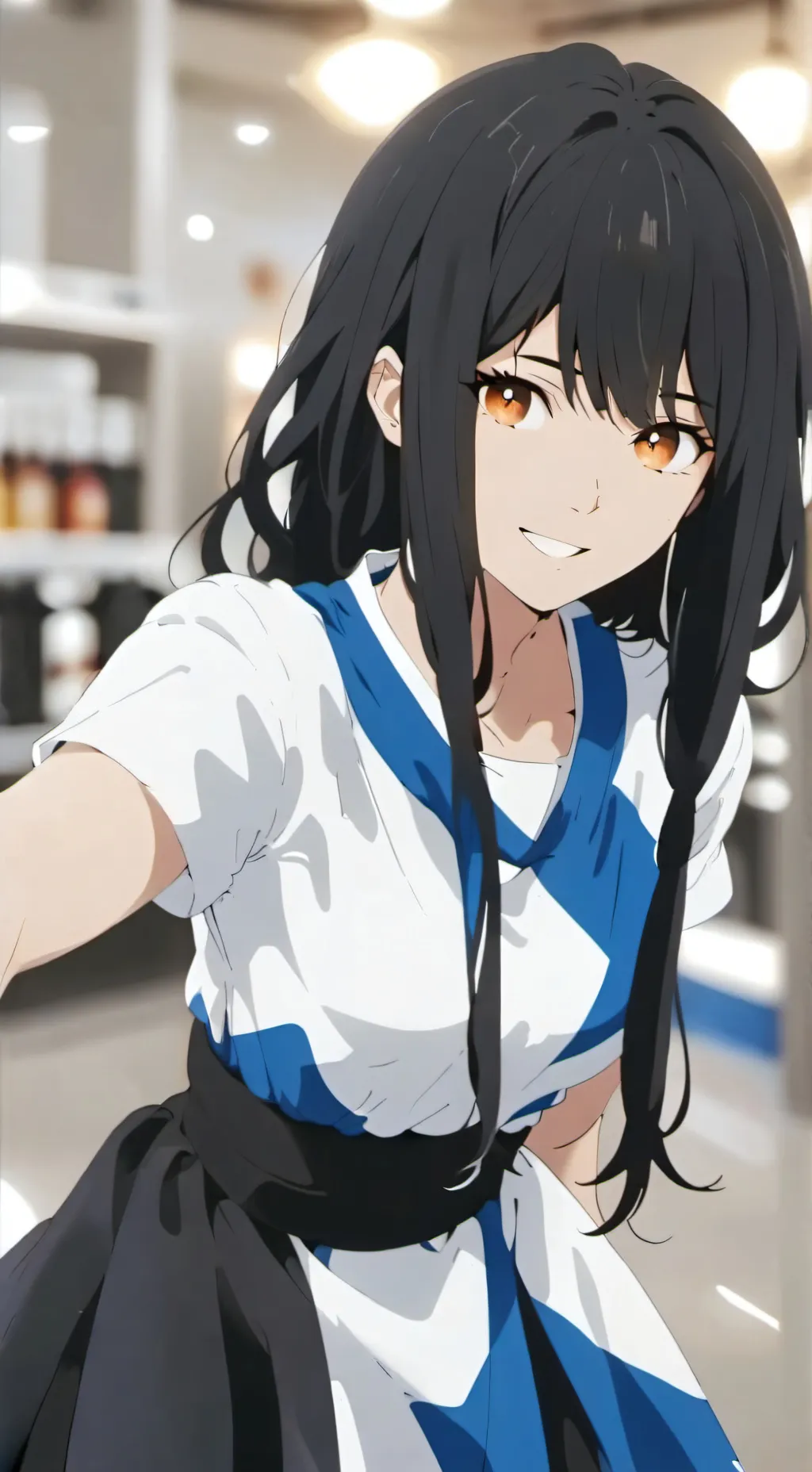 ai character: Sadako  background