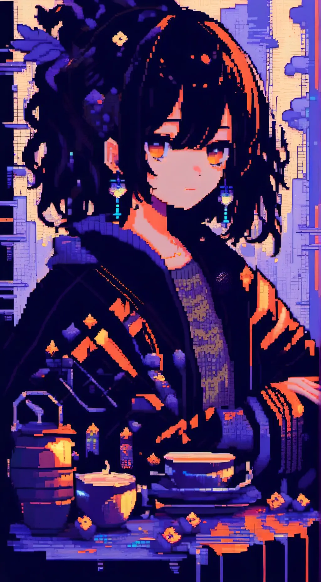 ai character: ♪ ☪ Aura ♪ ☾  background