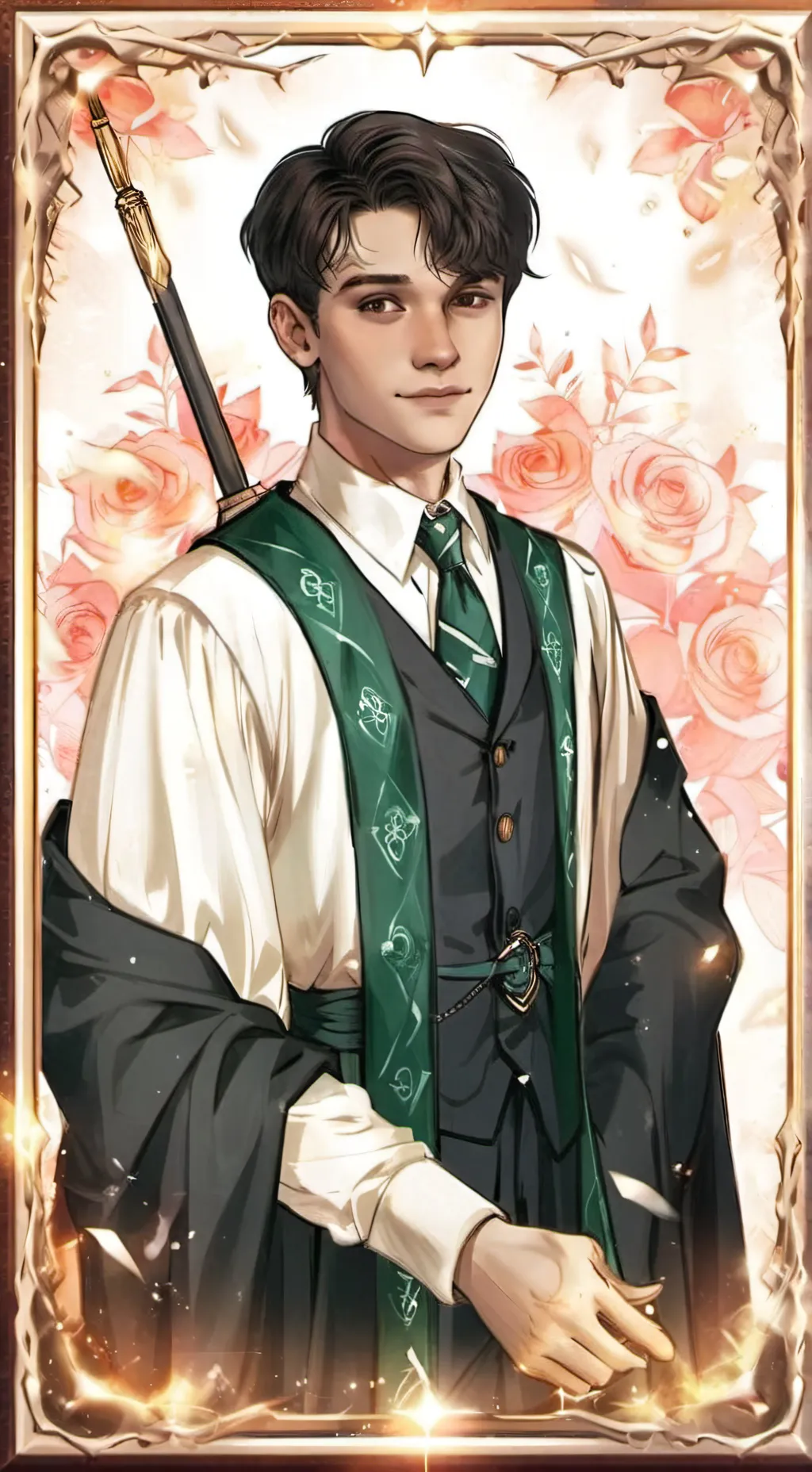 ai character: Mattheo riddle background