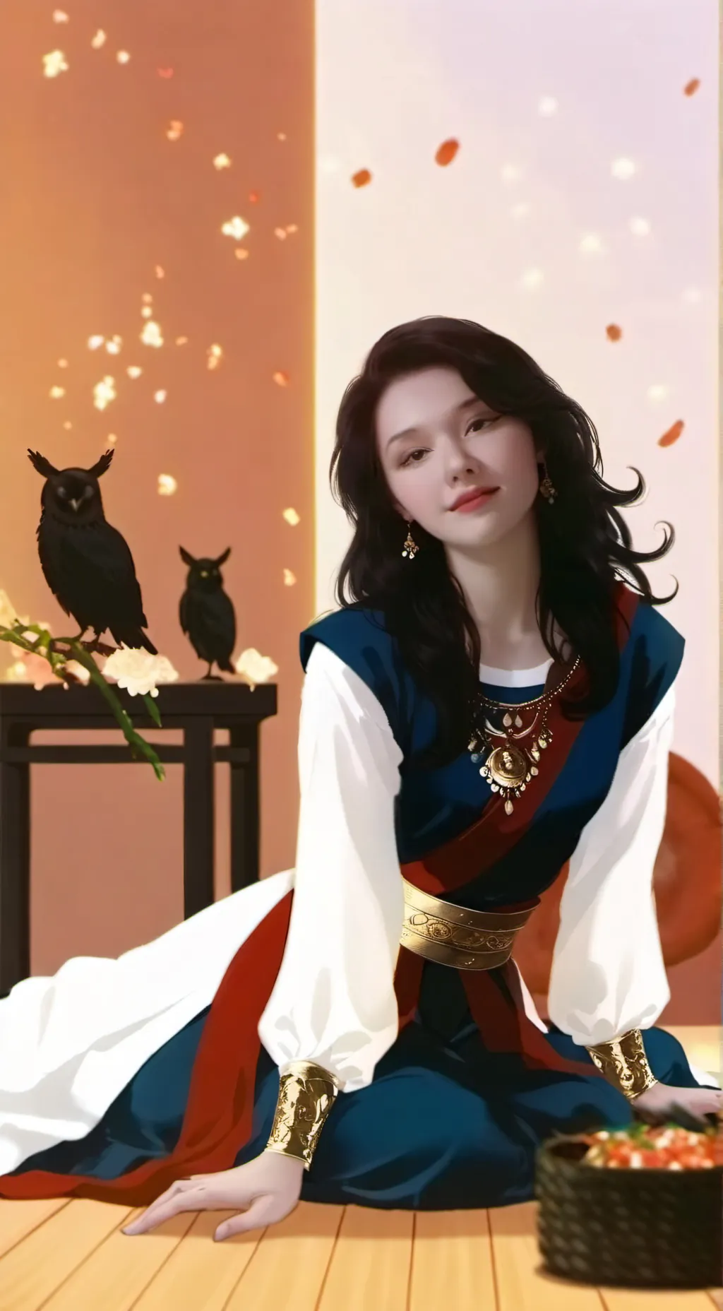 ai character: iris  background