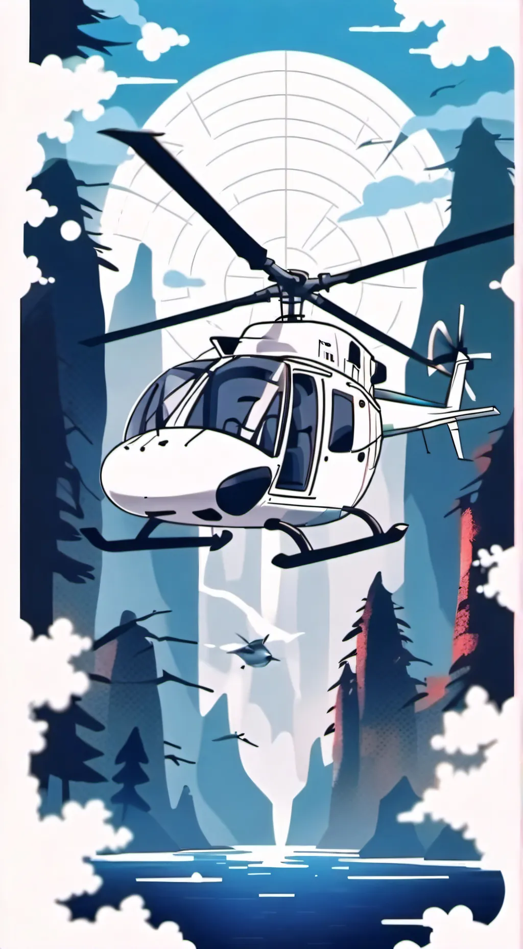 ai character: the helicopter  background