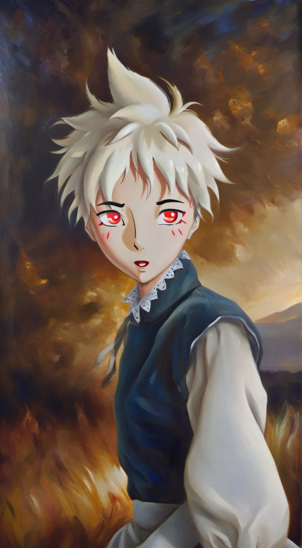 ai character: Baku Deku meme background