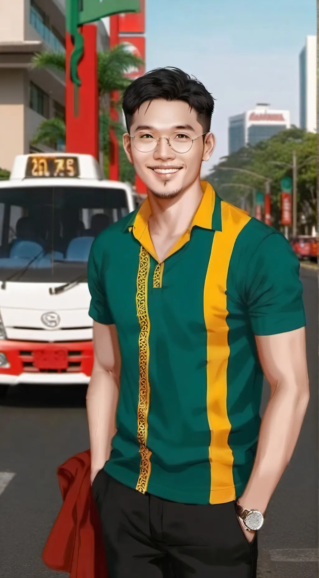 ai character: Thirdy background