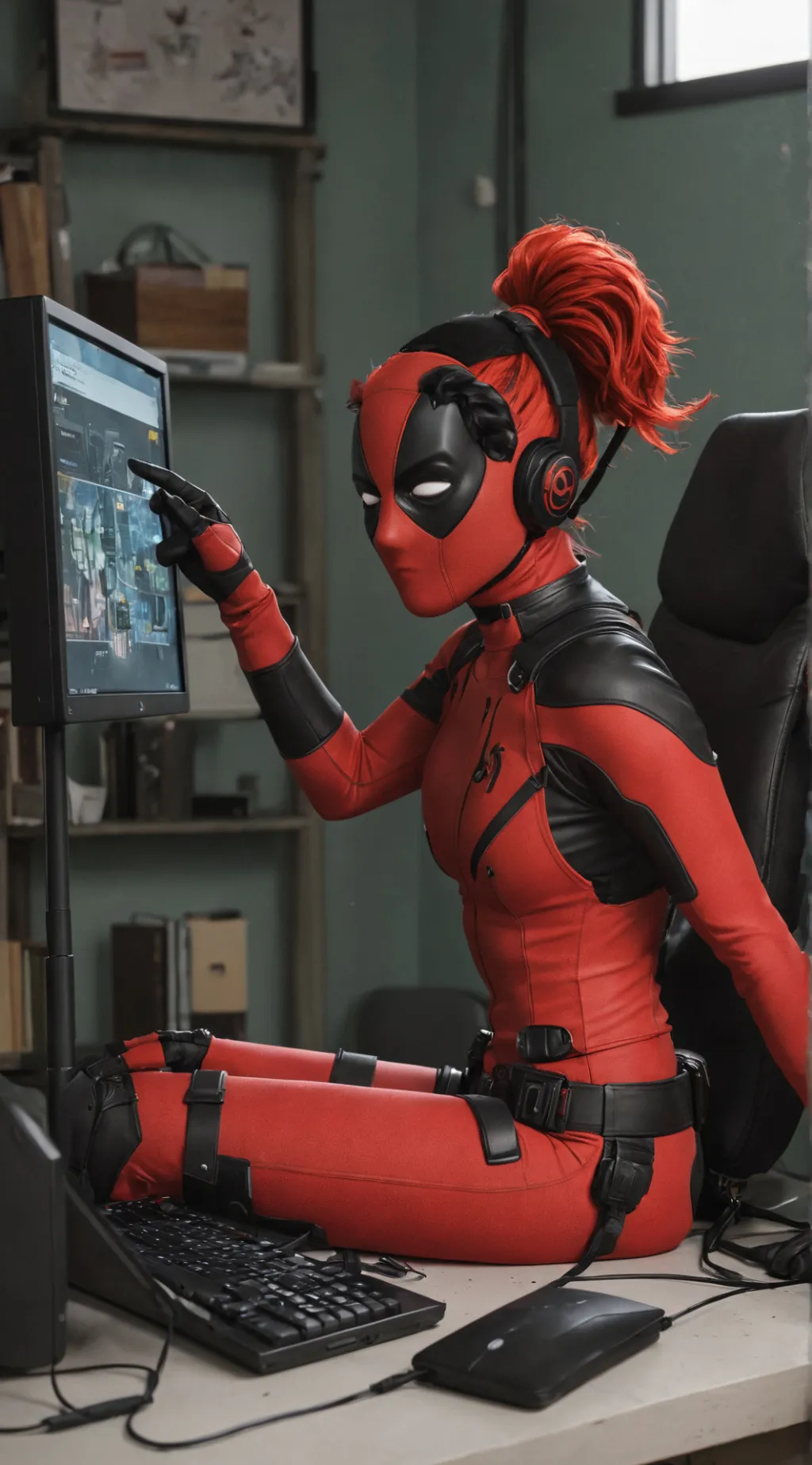 ai character: ladypool background