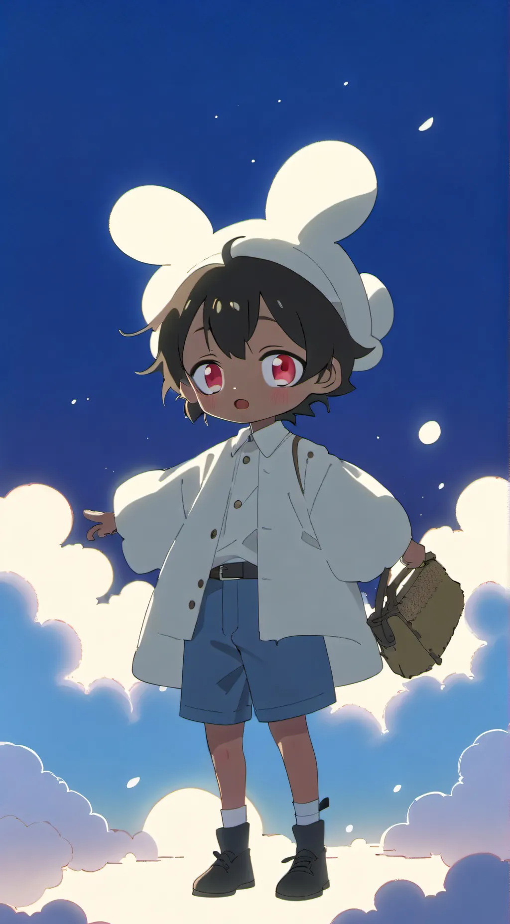 ai character: demon Slayer baby  background