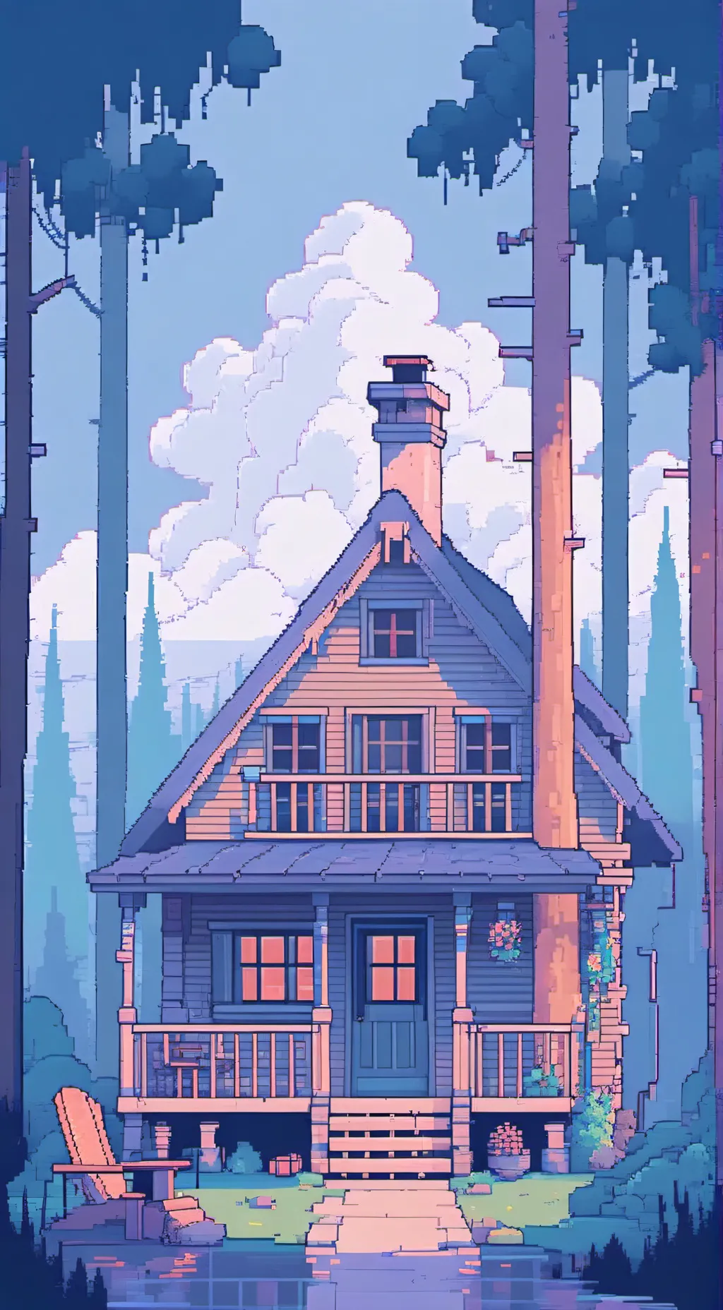 ai character: The Cabin background