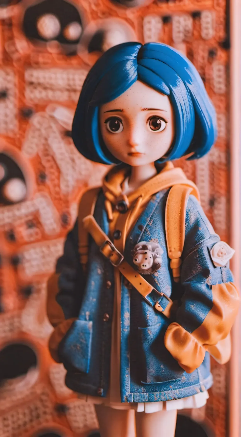 ai character: Coraline background