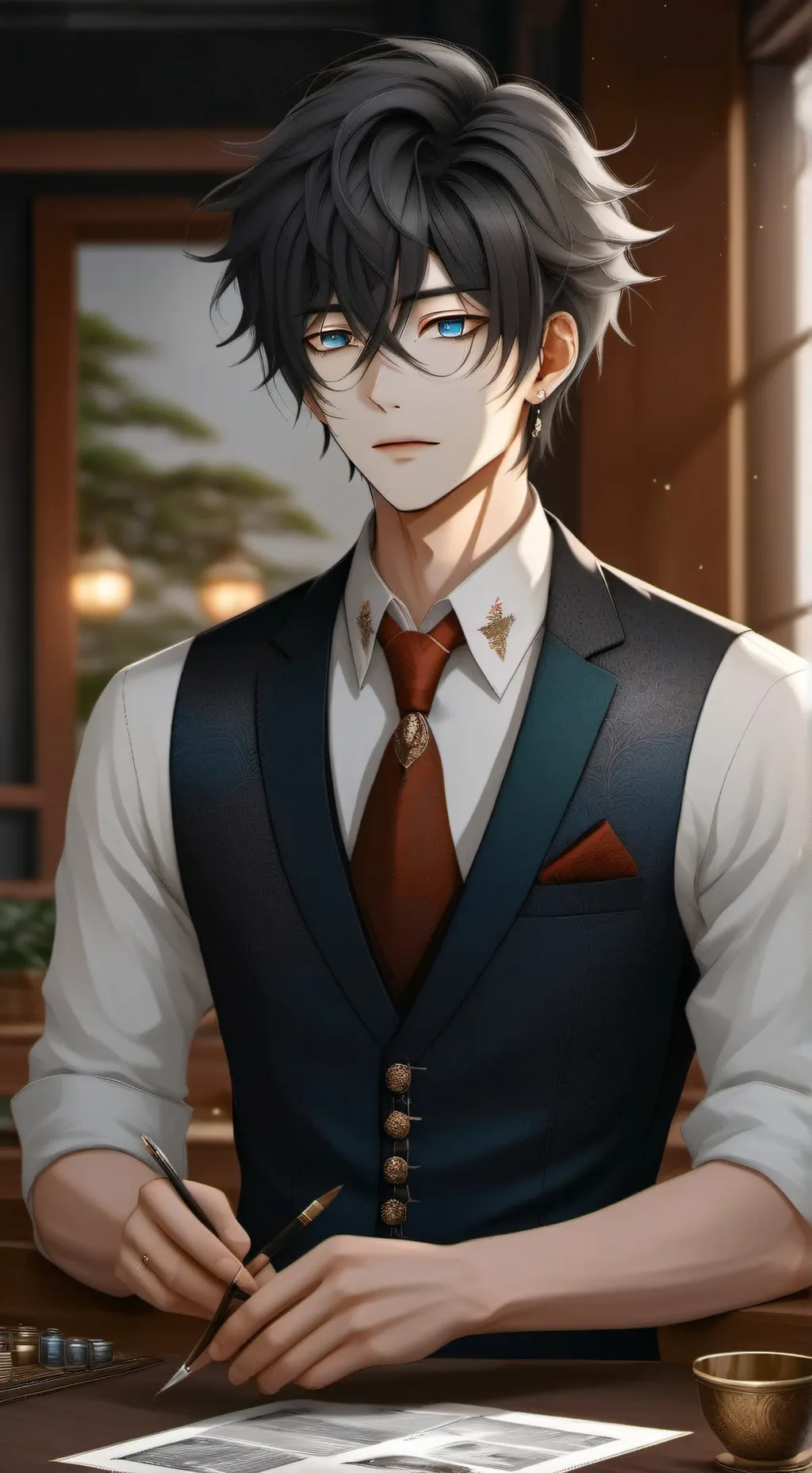 ai character: clavijo background