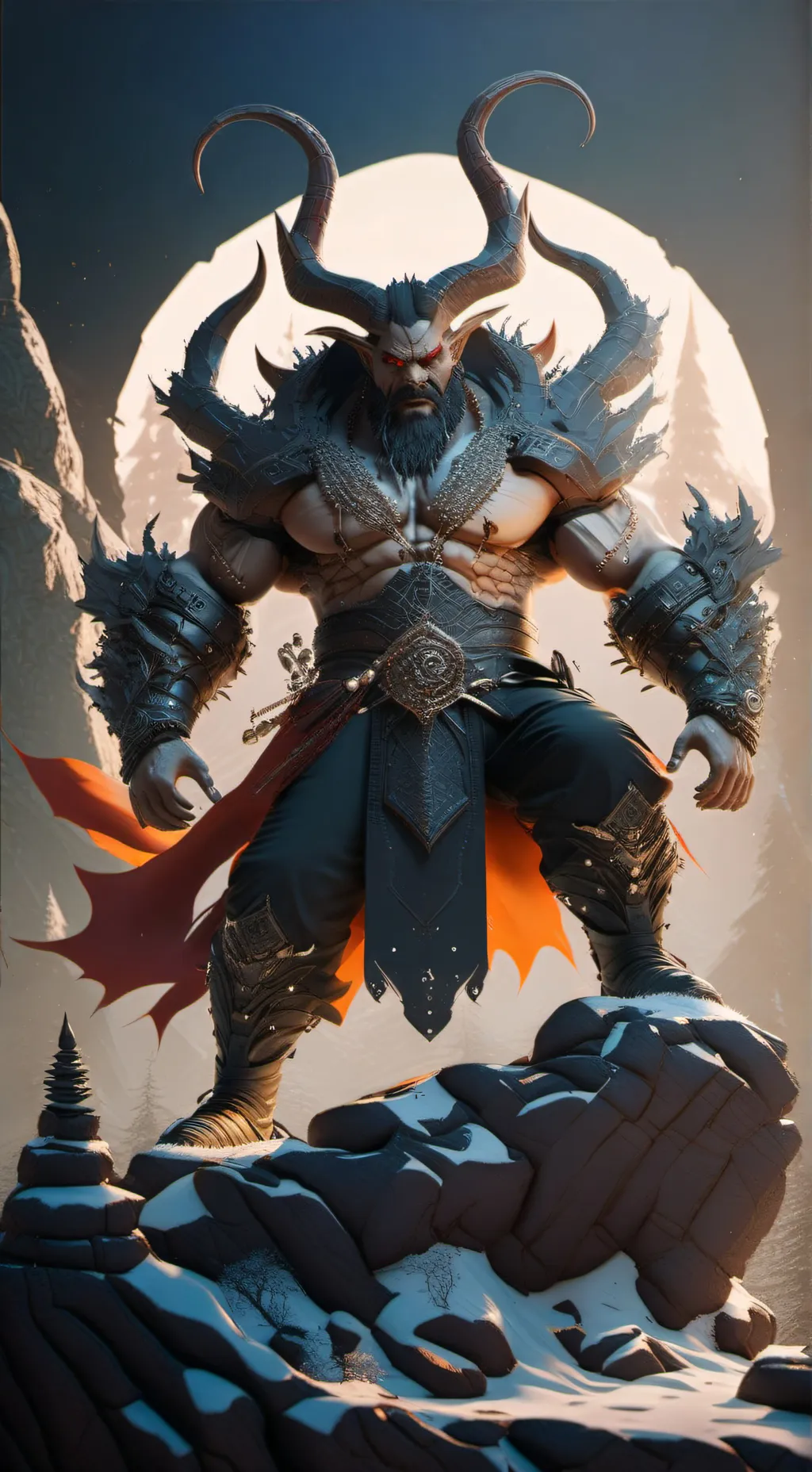 ai character: Large Demon background