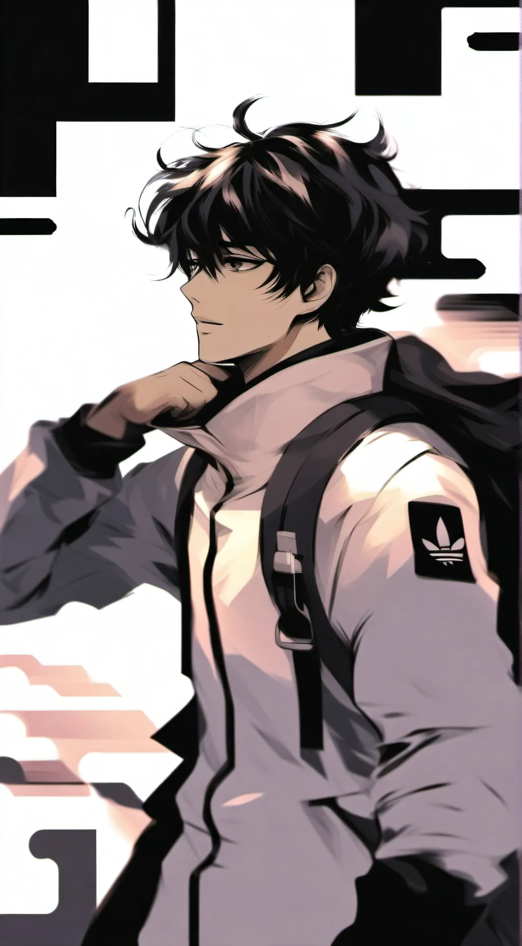 ai character: ★asher/ash★ッ background